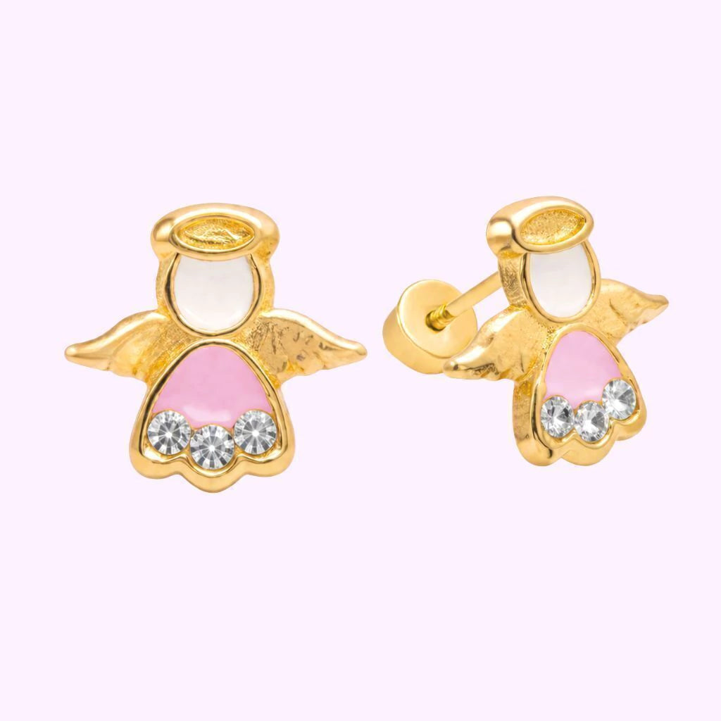Broquel Angelito Esmalte Oro 10k