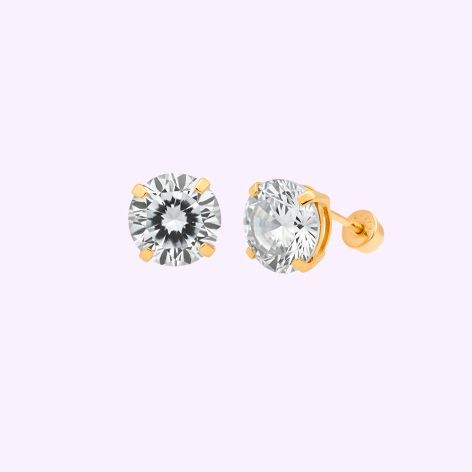 Broquel Recto Oro 10K