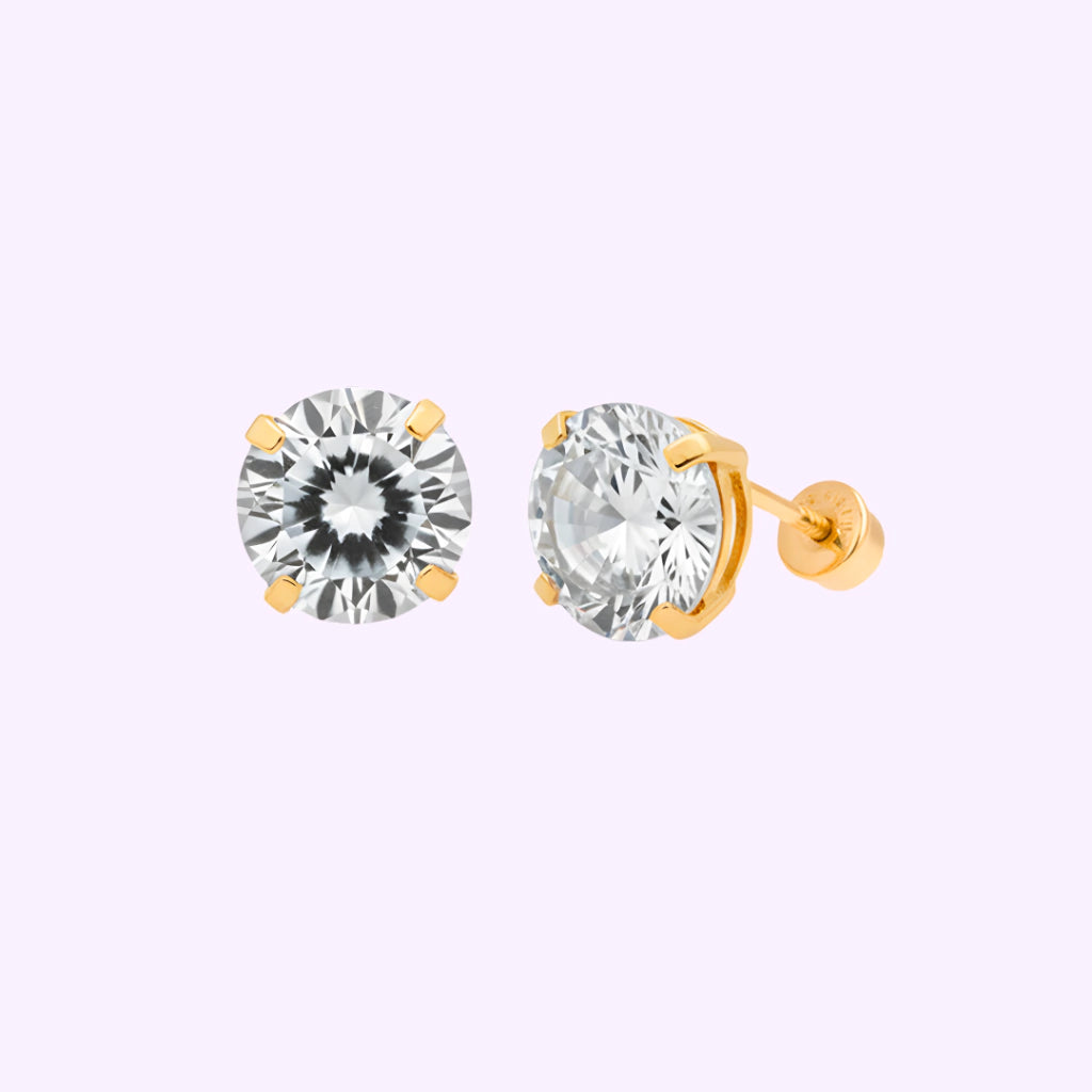 Broquel Recto Oro 10K
