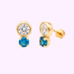 Broquel Bailarina Bisel Oro 10K