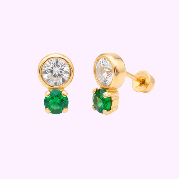 Broquel Bailarina Bisel Oro 10K