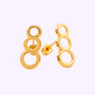 Broquel triple bolitas resaque Oro 10K