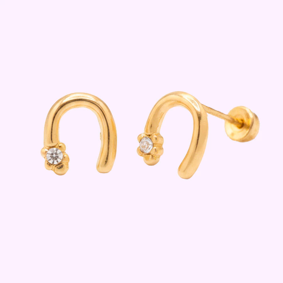 Broquel herradura bebe Oro 10K
