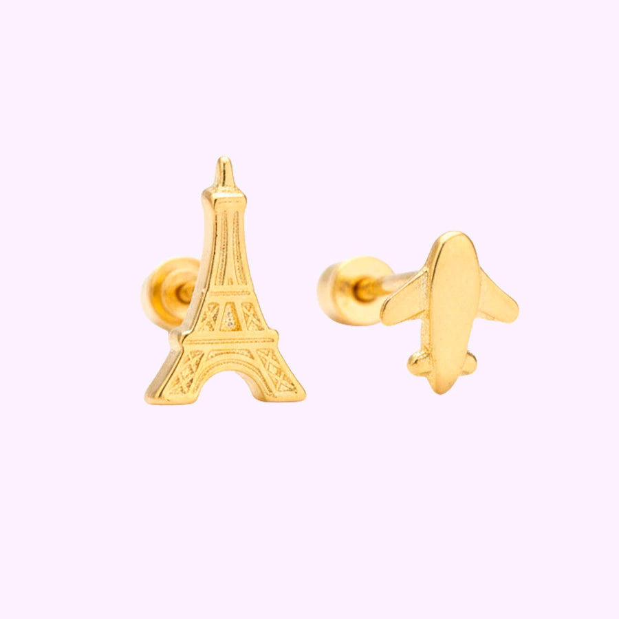 Broquel Viaje a Paris Oro 10K