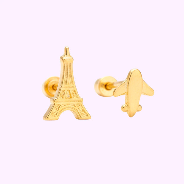 Broquel Viaje a Paris Oro 10K