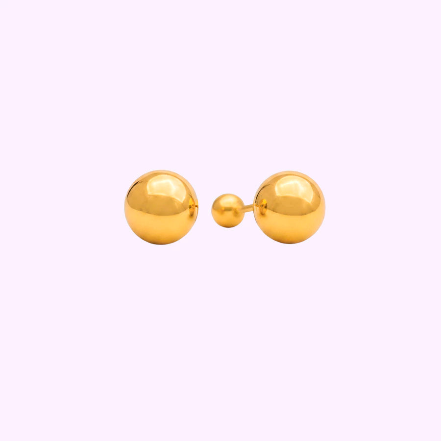Broquel bola lisa Oro 10K