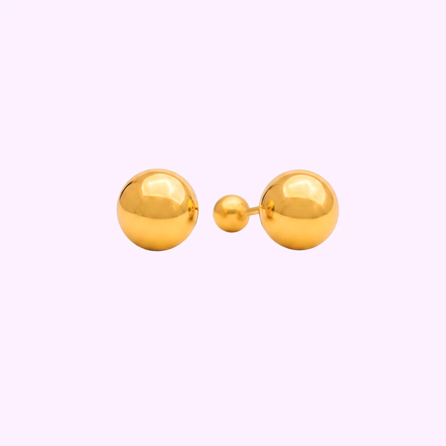 Broquel bola lisa Oro 10K