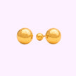 Broquel bola lisa Oro 10K