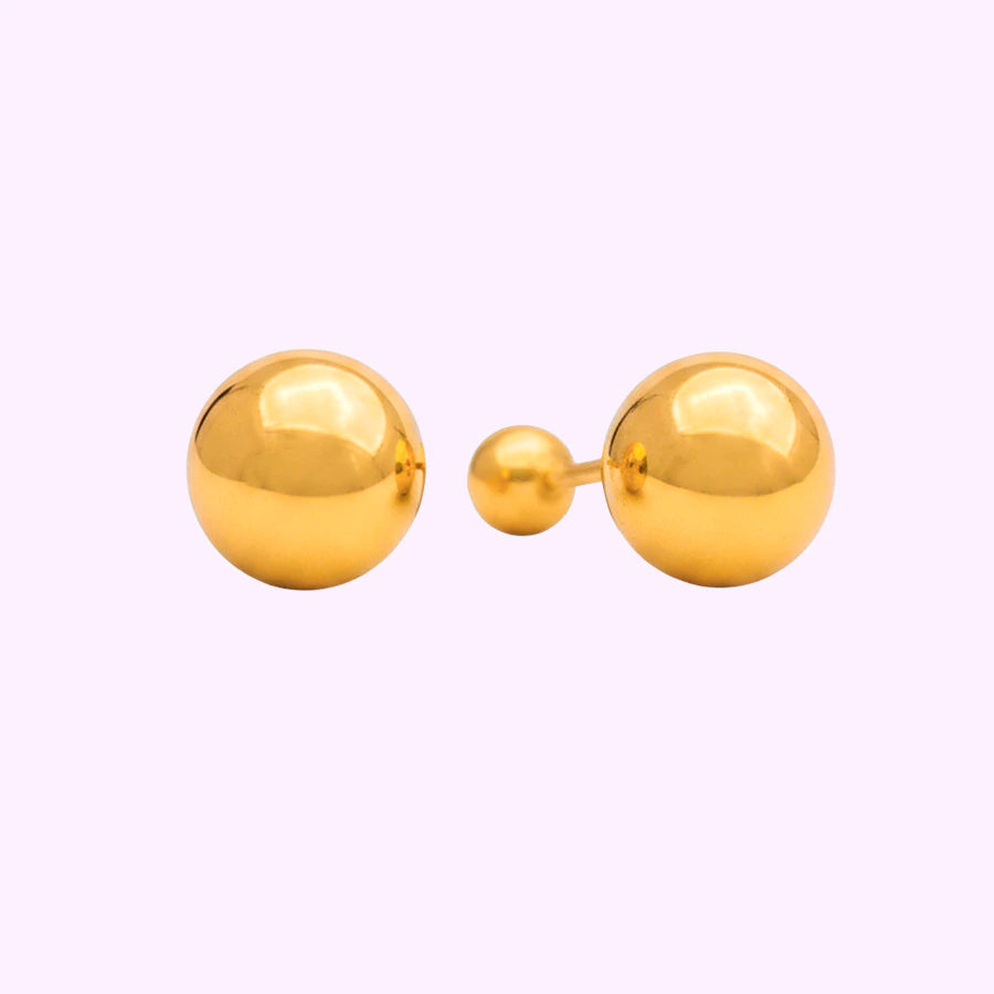Broquel bola lisa Oro 10K