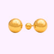 Broquel bola lisa Oro 10K