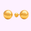 Broquel bola lisa Oro 10K