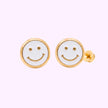 Broquel Happy Face Oro 10K