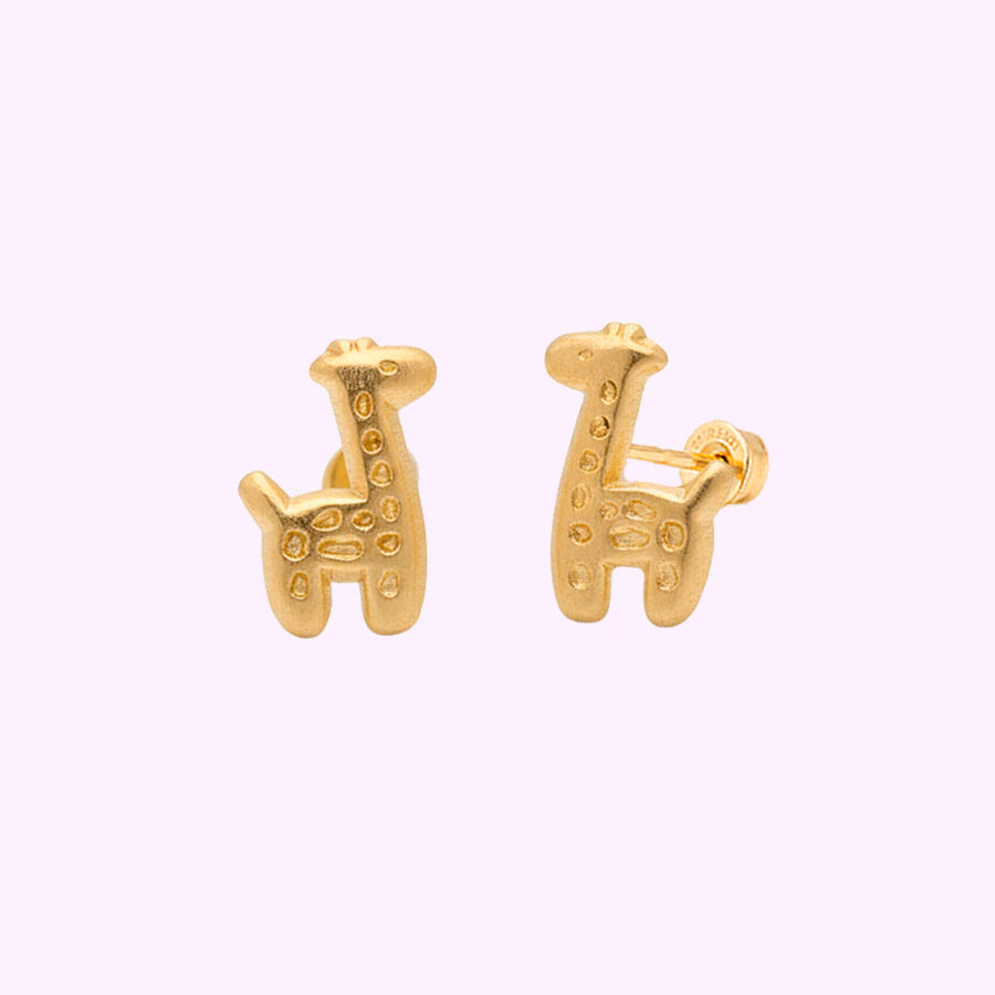 Broquel Jirafita Oro 10K