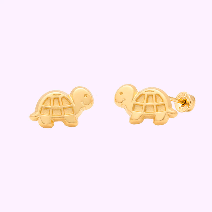 Broquel Tortuguita Oro 10K