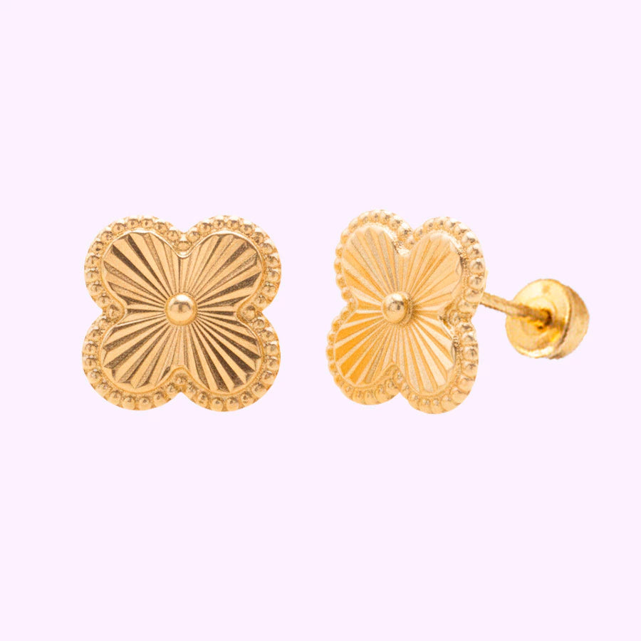 Broquel Vc Diamantado Oro 10K