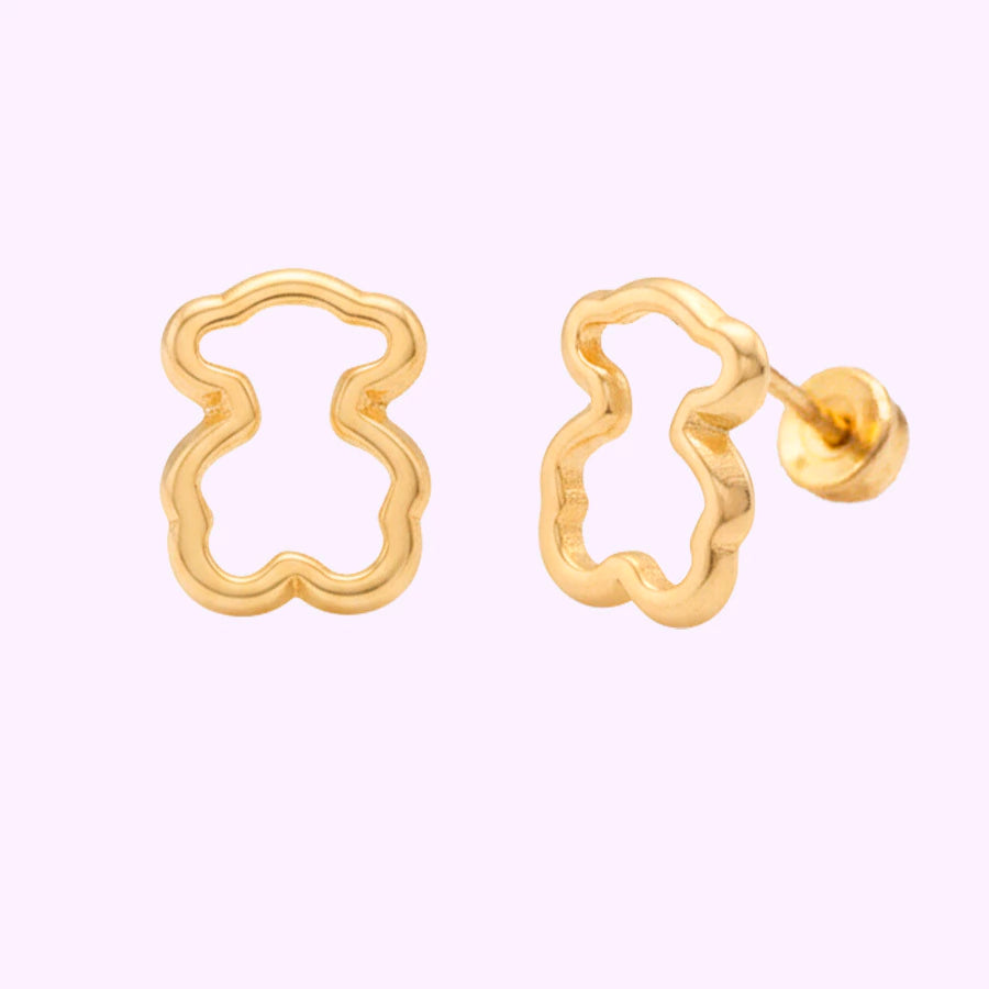 Broquel Osito resaque mini Oro 10K