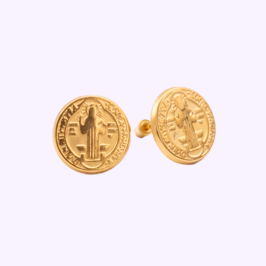 Broquel San Benito Oro 10K