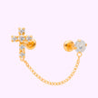 Broquel Cruz BB Cadena Oro 10K