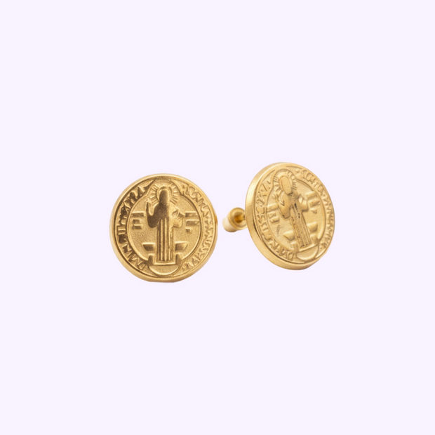 Broquel San Benito chico Oro 10K