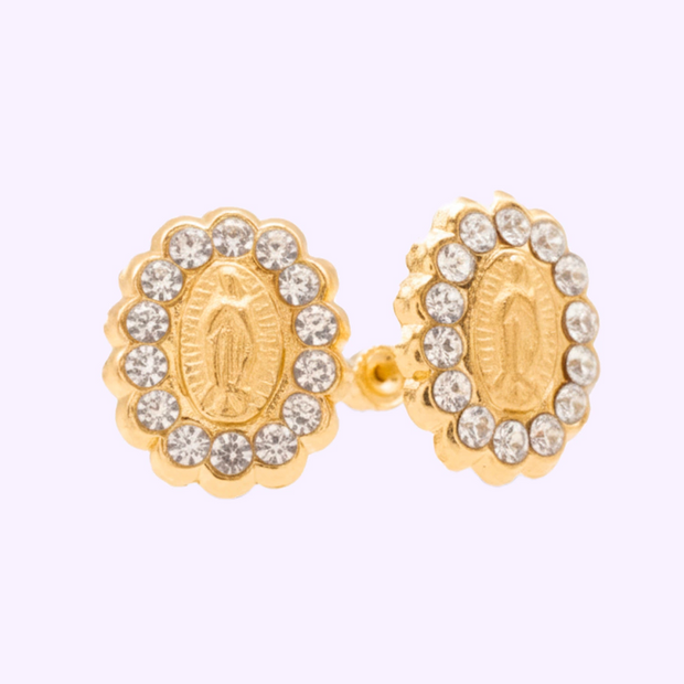 Broquel Lupita coronita 14 p Oro 10K