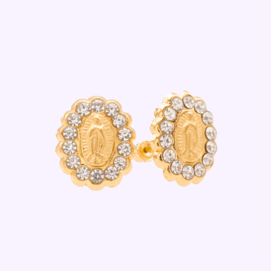 Broquel Lupita Coronita 14 P Chico Oro 10K