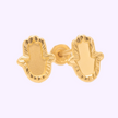 Broquel mano mini diamantada Oro 10K