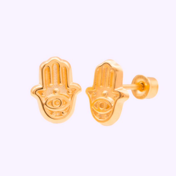 Broquel mano Fátima mini Oro 10K