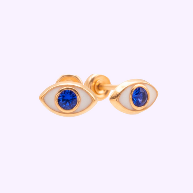 Broquel Ojito BB Oro 10K