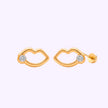 Broquel Beso Oro 10K
