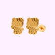 Broquel Kitty mini diamantada Oro 10K