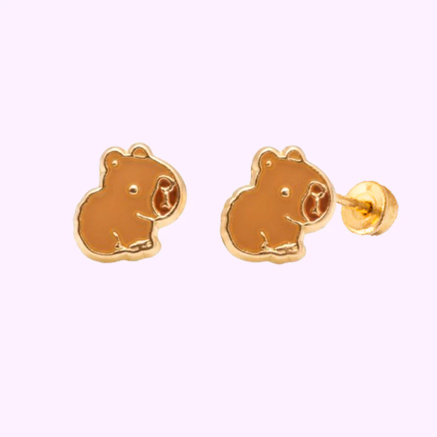 Broquel Capibara Oro 10K
