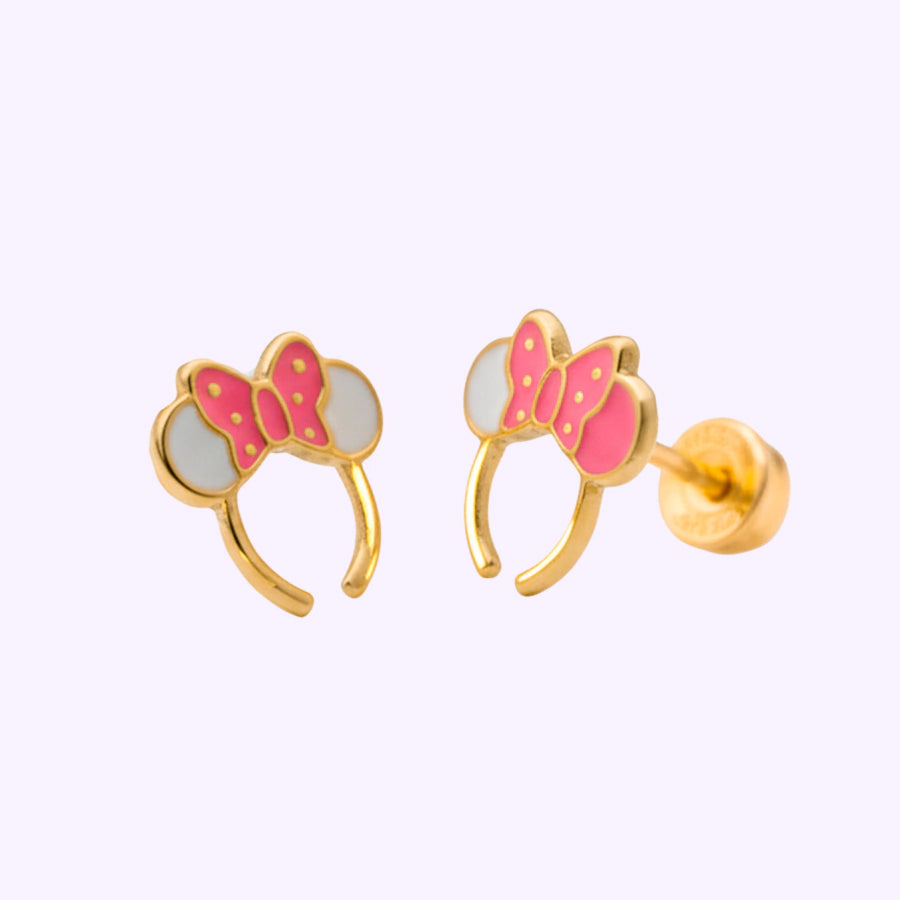 Broquel diadema esmaltada Oro 10K