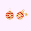 Broquel esfera Navidad Oro 10K