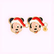 Broquel Ratón Navidad Oro 10K