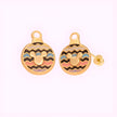 Broquel esfera Navidad Oro 10K
