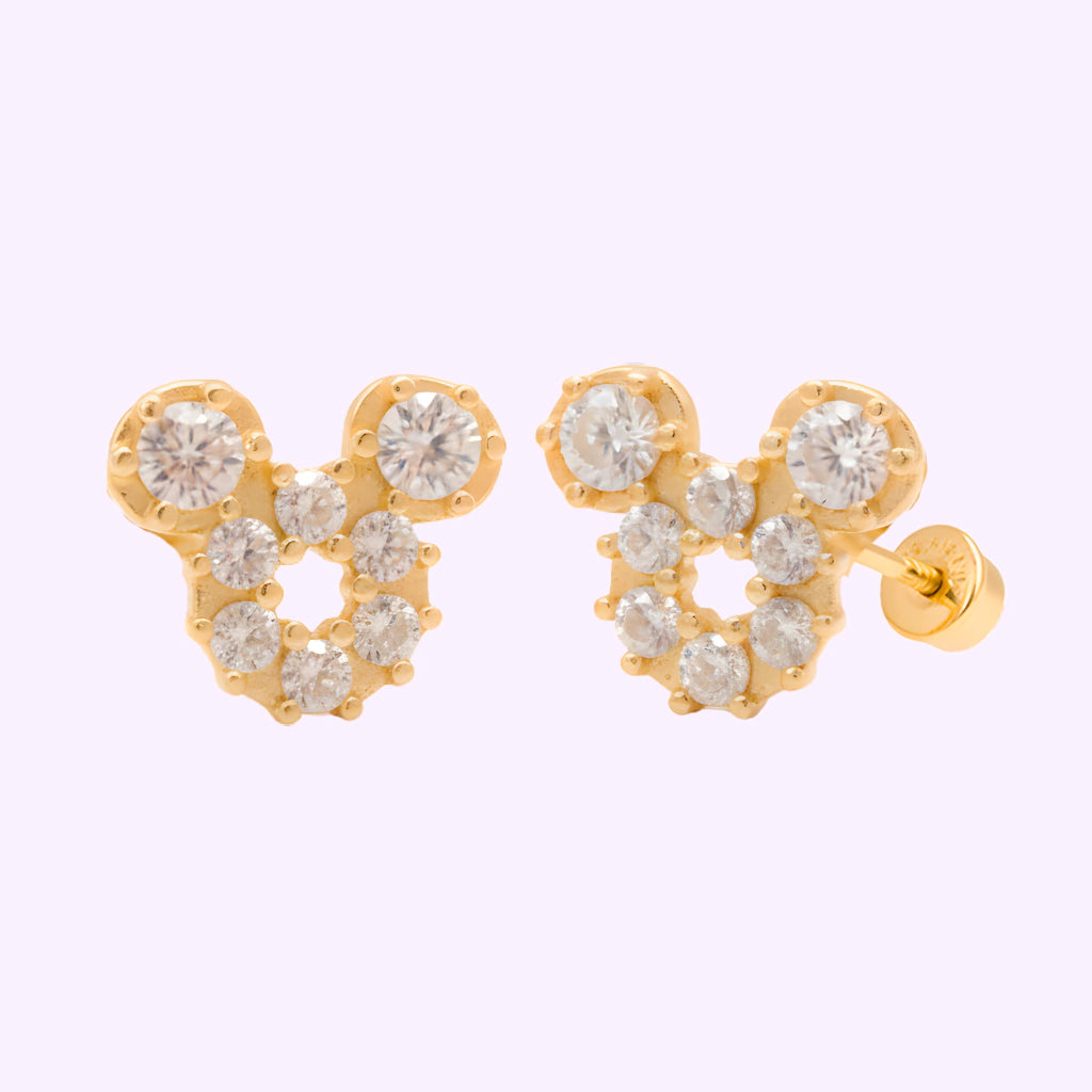 Broquel Mini Mickey dona Oro 10K