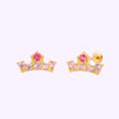 Broquel Corona Princesa Aurora Disney Oro 10K