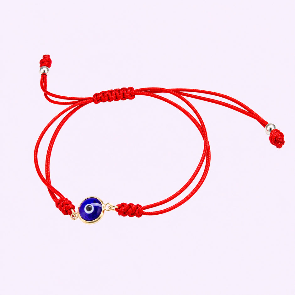 Pulso para Bebé de Hilo Rojo con Ojo Turco de Oro 10k