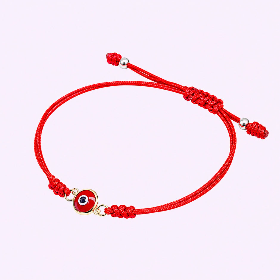 Pulso para Bebé de Hilo Rojo con Ojo Turco de Oro 10k