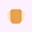 Anillo Sello rectangular Oro turco 10k