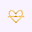 Anillo Amor Corazon abierto Oro 10K