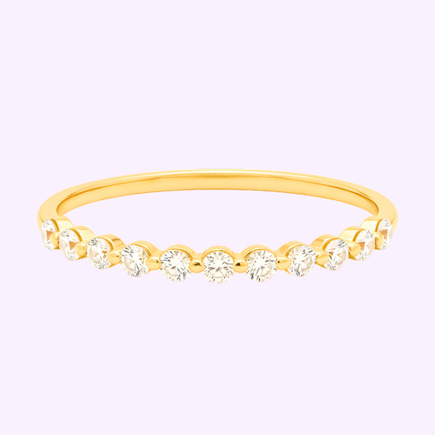 Anillo Churumbela Rio de Luz Oro 10K