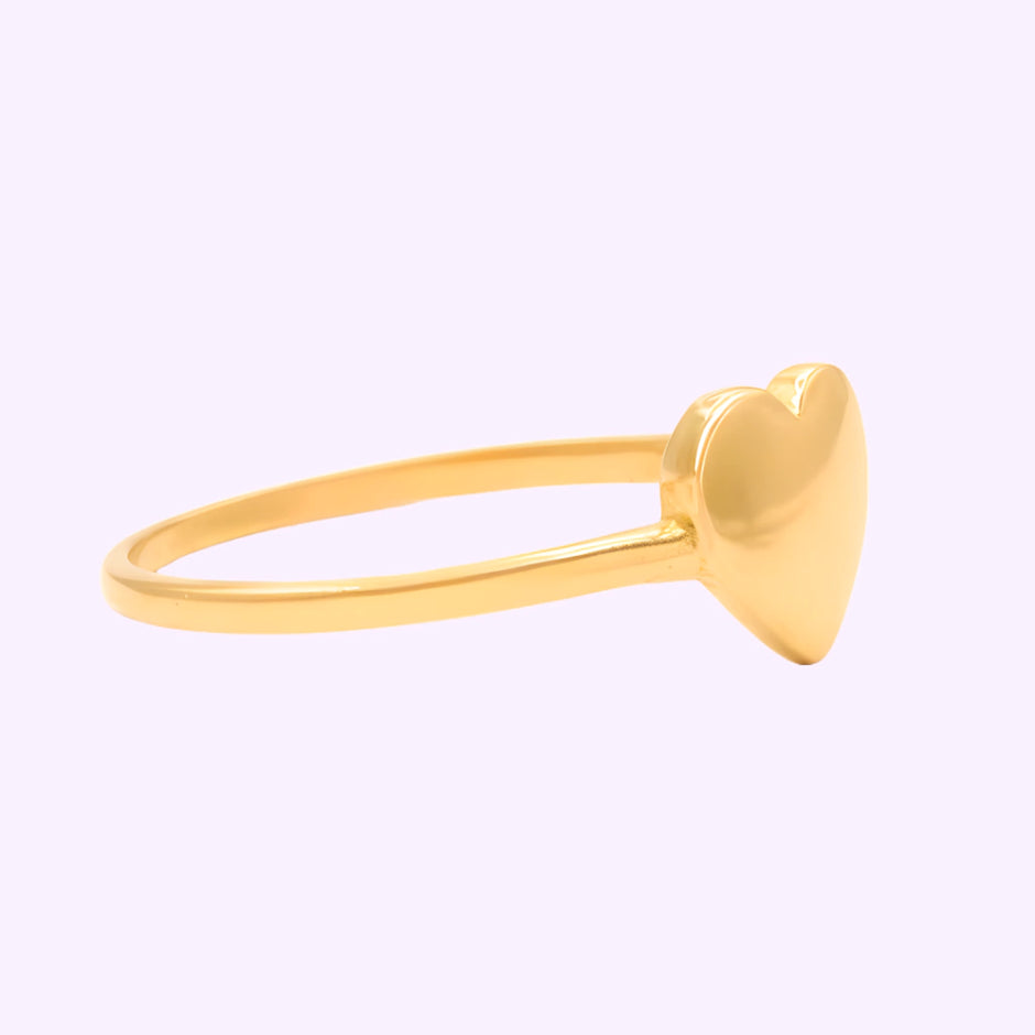 Anillo Corazón esencial Oro 10K