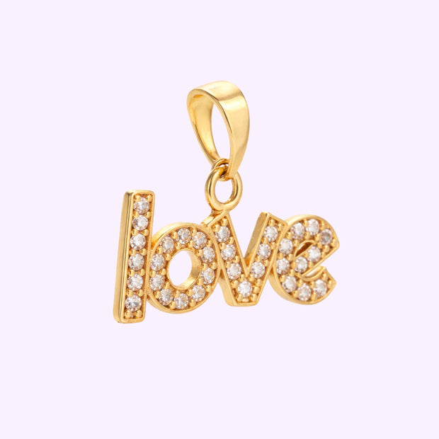 Dije Love Brillante Oro 10K