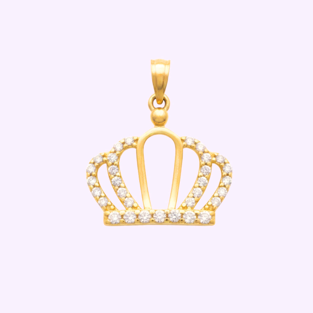 Dije Corona Real Brillante Oro 10K
