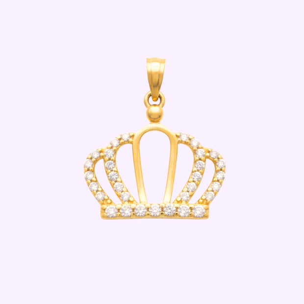 Dije Corona Real Brillante Oro 10K