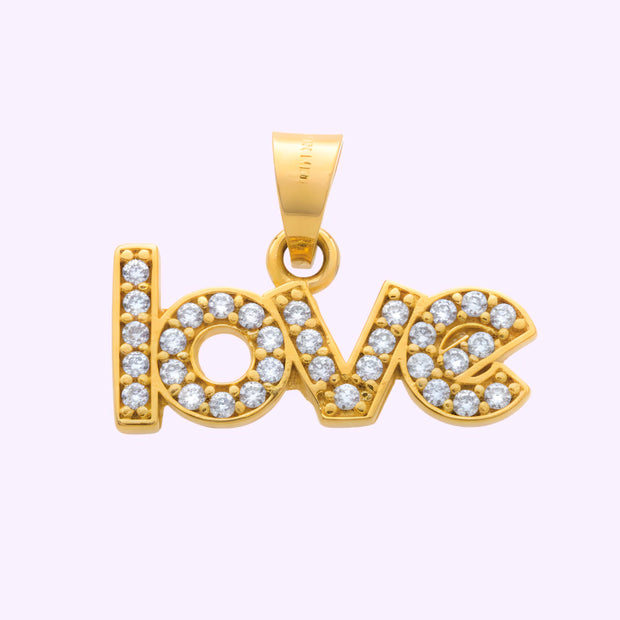 Dije Love Brillante Oro 10K
