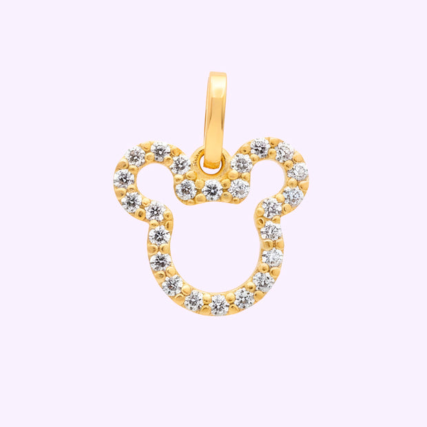 Dije Mickey contorno RD Disney Oro 10K