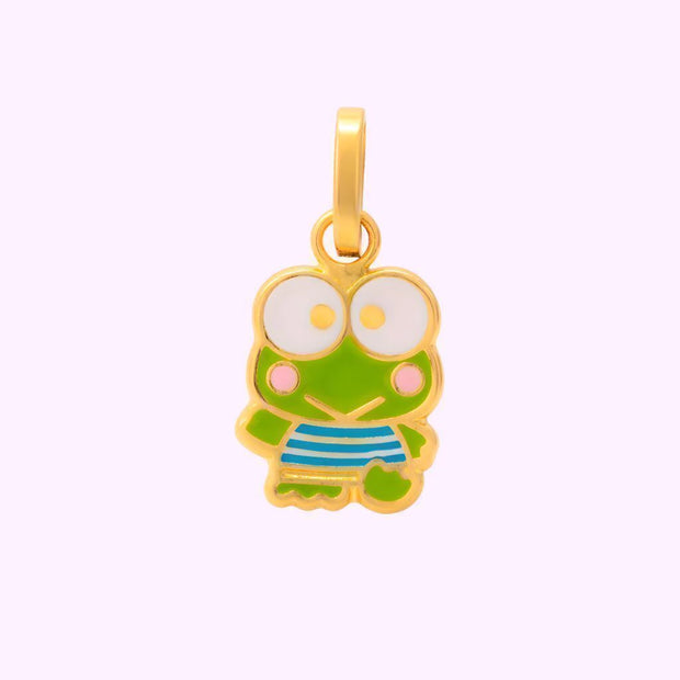 Dije Keroppi esmaltado Hello Kitty Oro 10K