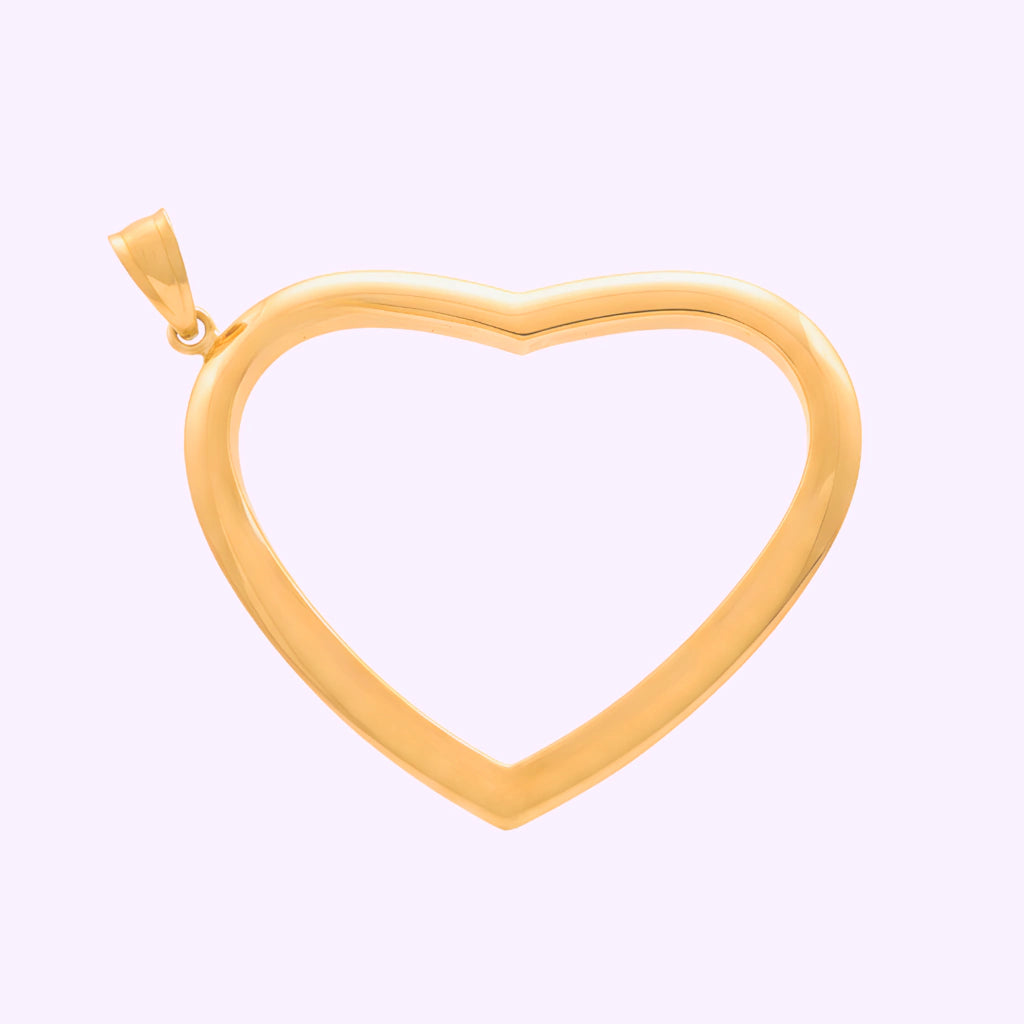 Dije Corazón Dorado Essenza Oro italiano 10K
